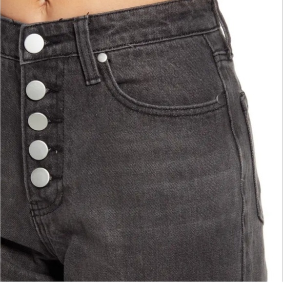 BP Exposed Button Fly High Rise Skinny Jeans in Black 27 - Picture 3 of 12